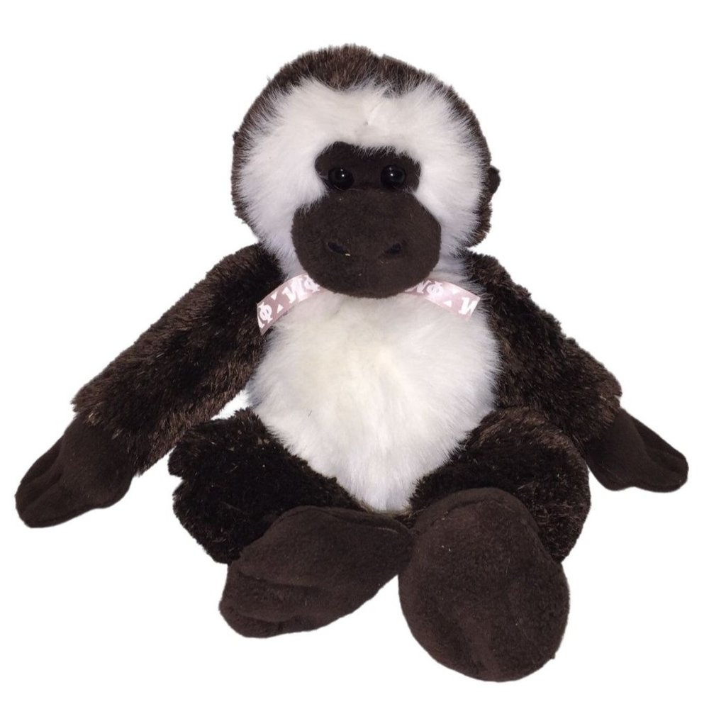 Fluffy Faced Primate with Pink Sorority Ribbon around Neck (Phi Gamma Miu?) - Da
